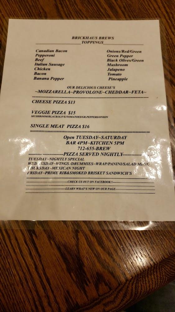 Brickhaus Brews Menu image 2